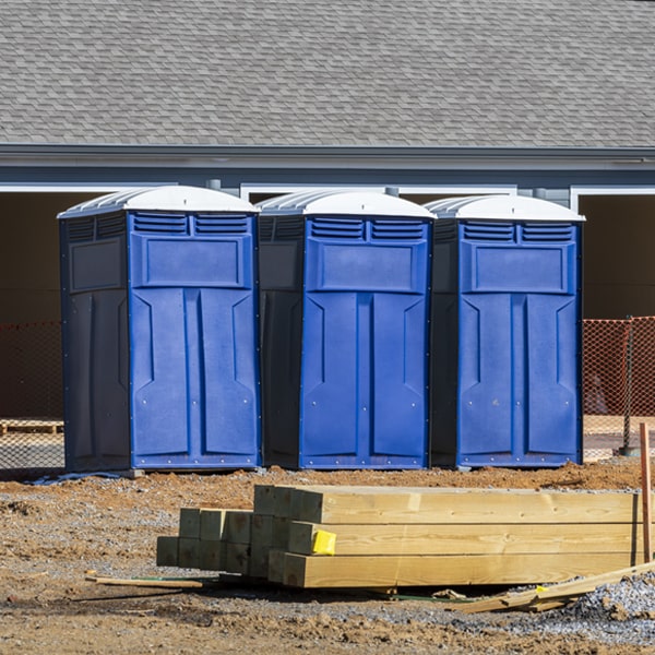 what is the expected delivery and pickup timeframe for the portable toilets in Chamblee